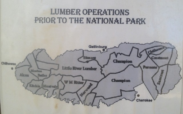 Lumber Operations was displayed at Oliver Cabin.